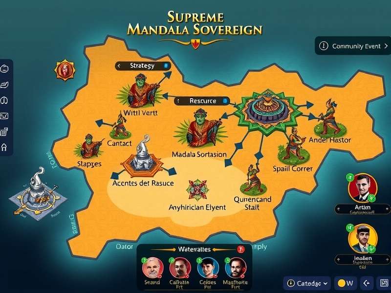 Supreme Mandala Sovereign strategy interface showing resource management